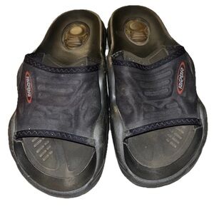 Rider Men's Slip On Grendene Sandals Black Size 10 Made in Brazil VGUC